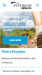 Mobile Screenshot of petersonhealth.com